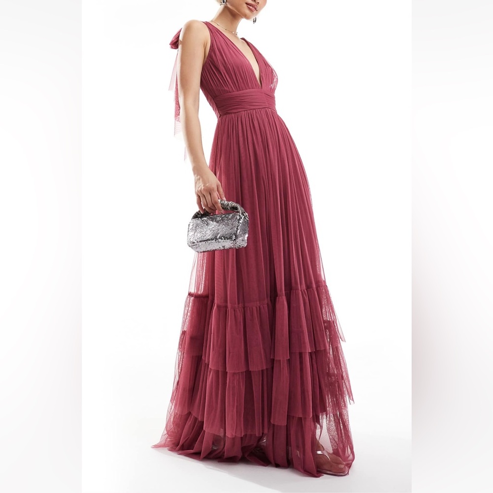 Chic Mauve Maxi Dress
